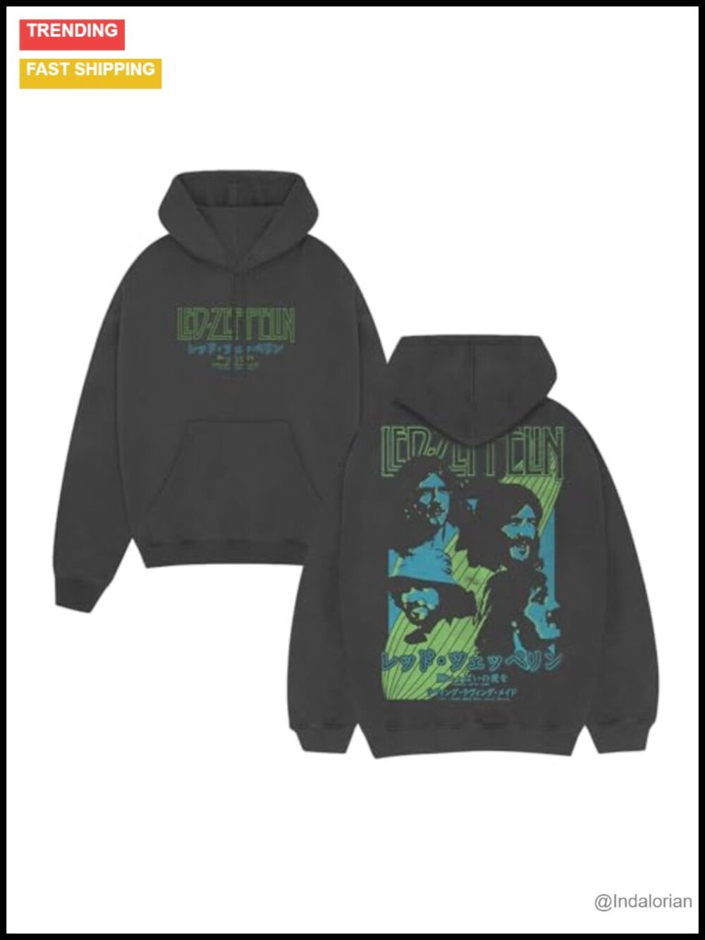 Unisex Adult Heavyweight Cotton Blend Fleece Graphic Hoodie